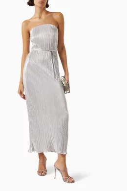 never fully dressed silver plisse dress Rent Never Fully Dressed Silver Dress UK 14