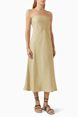 enza costa linen bias dress Enza Costa Linen Bias Dress