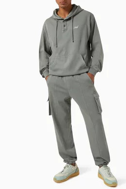 Buy Kith Grey Williams IV Hoodie in Interlock Fabric For Men