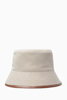MIU MIU Vintage Bucket hat with leather trim size medium Miu miu womens hat - Gem main image 2