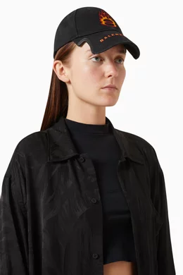 BALENCIAGA Burning Unity キャップ Balenciaga Black Burning Unity Cap Balenciaga