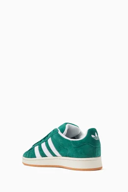 adidas gazelle silver green womens adidas Originals CAMPUS 00s J Sneakers Dark Green / Cloud White / Off White