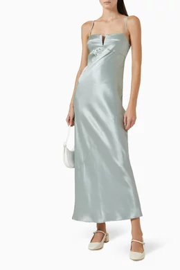 long sleeve silk wedding dress Austen Long Sleeve Wedding Dress