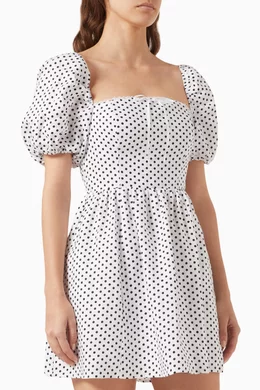 Buy Reformation White Malvina Mini Dress in Linen For Women Online | Ounass  Oman
