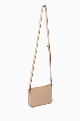 関税込☆VALENTINO Mini VLogo Crossbody Bag Pink VALENTINO GARAVANI Calfskin Lacquer Monochrome Vlogo Mini
