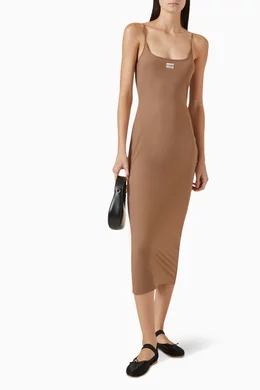 miu miu stretch jersey dress MIU MIU Short stretch Jersey Dress GREY