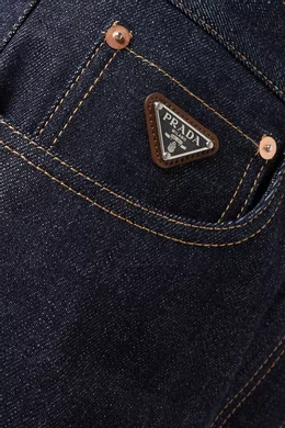 Buy Prada Blue Wide-leg Jeans in Denim For Women Online
