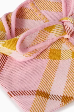 Burberry pink check tie shop