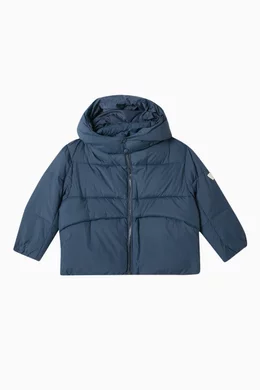 Buy Emporio Armani Blue Eagle Patch Down Jacket For Baby Boys Online Ounass Oman