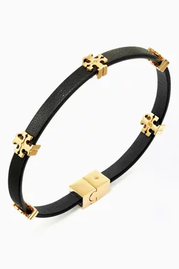 Tory burch leather bracelet new arrivals