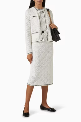 tory burch pointelle knit dress Buy Tory Burch White Tank Midi Dress in Cotton Pointelle-knit For Women  Online