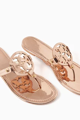 Tory burch gold miller sandals best sale