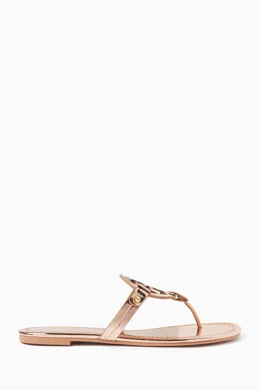 Buy Tory Burch Gold Miller Metallic Sandals For Women Online Ounass Oman