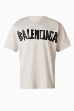 White balenciaga tee cheap