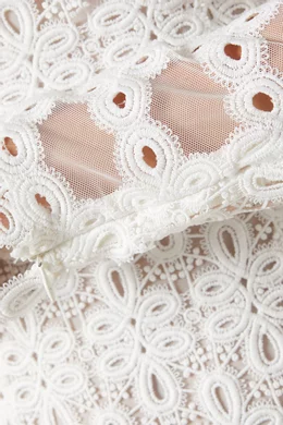 Buy Simkhai White Joy Guipure Mini Dress in Lace For Women Online | Ounass  Oman