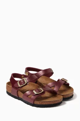 Buy Birkenstock Pink Rio Sandals in Birko-Flor® For Girls Online