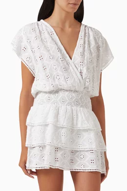 Buy Melissa Odabash White Jess Broderie Anglaise Mini Dress