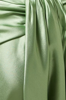acler hilder maxi dress ACLER Hilder Maxi Dress In Green