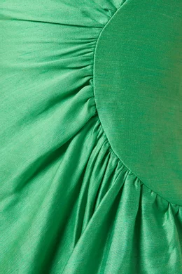 Buy Acler Green Emery Mini Dress in Linen Blend For Women Online | Ounass  Oman