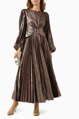 vintage style midi dress 50s Swing Linen Vintage Inspired Midi Dress 3049#