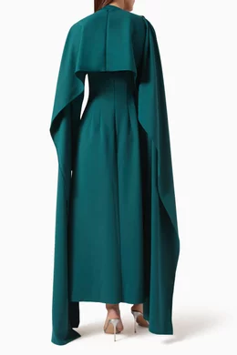 chats by c.dam green dress Chats By C.Dam Green Satin Phan Midi Dress M Chats By C.Dam