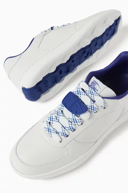 Buy Burberry White Terrace Sneakers in Calf Leather For Men