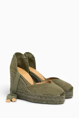 Chiara 80 canvas wedge espadrilles hotsell