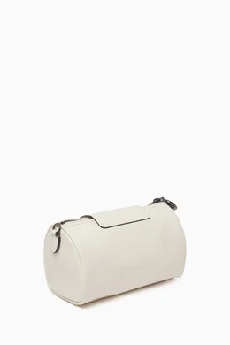 Longchamp white leather bag top