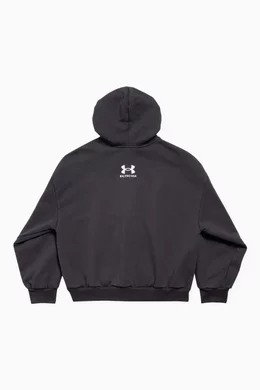 Buy Balenciaga Black x Under Armour® Unisex Zip-up Hoodie in