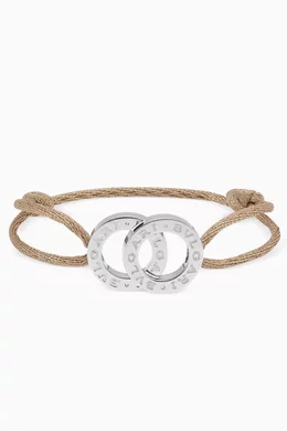 Buy BVLGARI Gold BVLGARI BVLGARI Fortuna U Bracelet in Sterling Silver For Women Online Ounass Oman