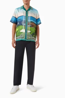 メンズウェア Kith TaylorMade Stinger Camp CollarShirt KITH FOR TAYLORMADE STINGER CAMP COLLAR SHIRT - FAIRWAY 2024 Large