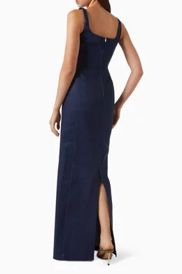 Buy Jacquemus Blue La Robe De-Nîmes Spoglio Dress in Denim