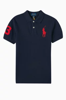 Red polo shirt big horse cheap