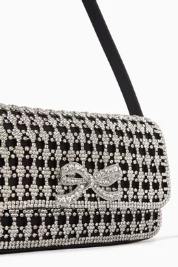 【送料&関税込】self-portrait Rhinestone Chainmail Baguette Multi Rhinestone Chainmail Micro Bag – self-portrait-US