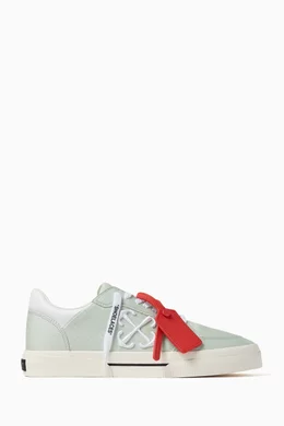 Buy Off White White New Low Vulcanized Sneakers in Leather For Men Online Ounass Oman