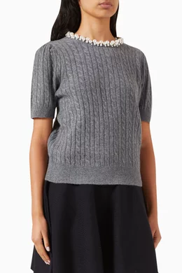 Sandro pearl sweater outlet