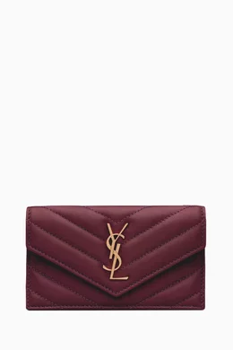 Ysl monogram fragments flap card case clearance