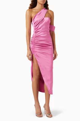 elle zeitoune pink dress Elle Zeitoune - Anne Midi Dress - Pink