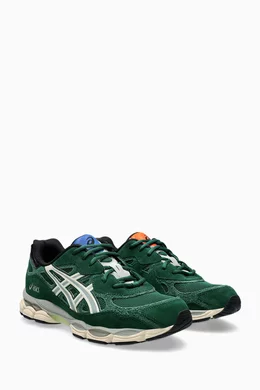 ballaholic×asics Mesh sible. sizeXL Buy Asics Green Ballaholic Gel-NYC Sneakers in Mesh For Men Online