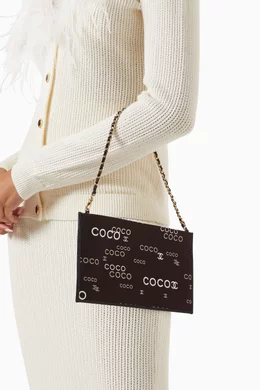 Buy Chanel Pre Loved Color Coco Clutch Bag in Canvas For Women Online Ounass Oman