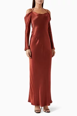 shona joy burgundy dress Shona Joy Lucia Lace Midi Dress