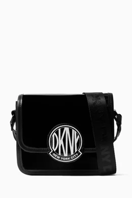 Buy DKNY Black Logo Crossbody Bag For Kids Online Ounass Oman