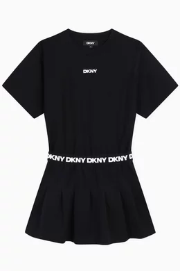 Buy DKNY Black Fit & Flare Dress in Viscose-blend For Girls Online | Ounass  Oman
