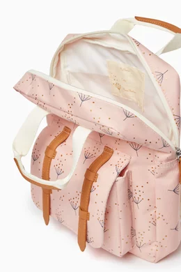 Buy Fresk Pink Small All over Dandelion Print Backpack in Recycled Fabric For Girls Online Ounass Oman
