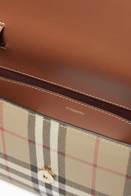 Buy Burberry Neutral Hampshire Crossbody Bag in Burberry Check Canvas For Women Online Ounass Oman