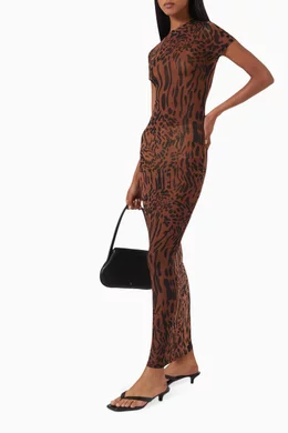 good american mesh tee maxi dress Good American Mesh Maxi Dress