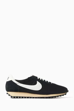 Buy Nike Black Cortez Vintage Sneakers in Suede For Men Online