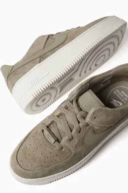 Buy Nike Green Air Force 1 Sage Low Sneakers in Suede For Women Online Ounass Oman