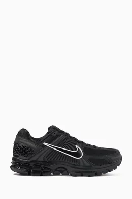 Buy Nike Black Zoom Vomero 5 Sneakers in Textile Leather For Women Online Ounass Oman