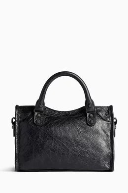 Buy Balenciaga Black Mini Le City Bag in Arena Lambskin For Women Online Ounass Oman
